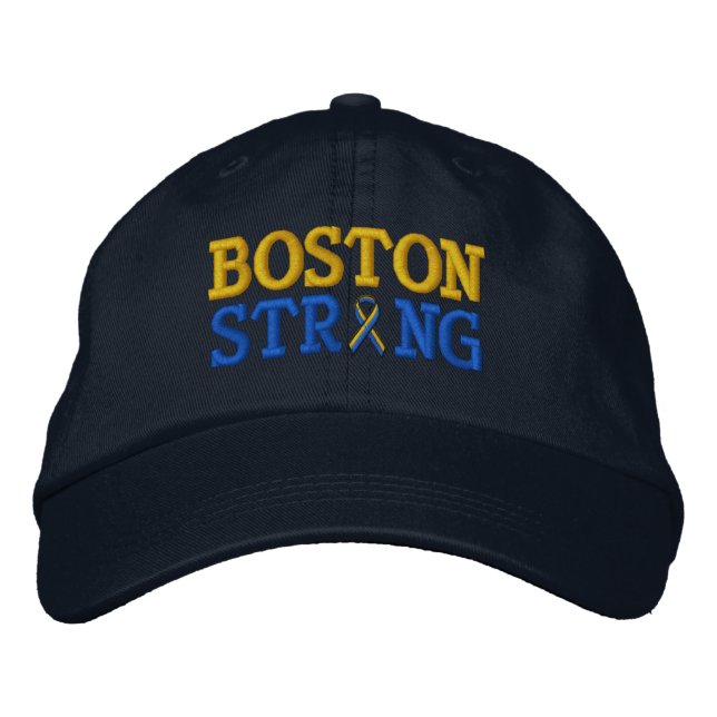 Casquette de broderie à ruban robuste de Boston (Devant)