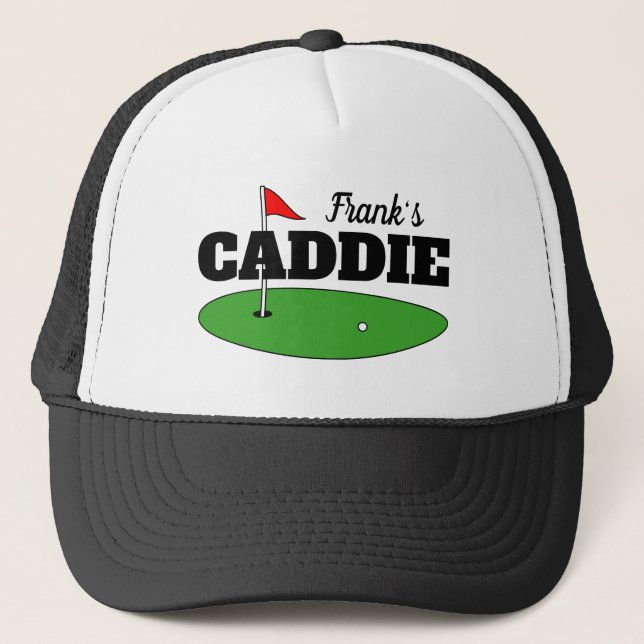 Casquette de caddie de golf personnalisé avec nom  (Devant)