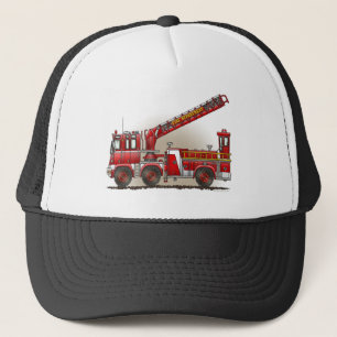 Casquette de camion de pompiers de crochet et