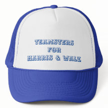 Casquette de camion pour "Teamsters for Harris & W