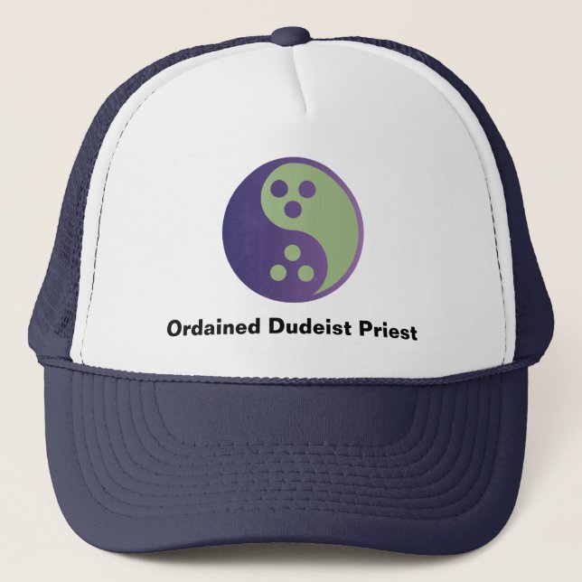 Casquette de camionnette Dudeism Ordained Dudeist (Devant)