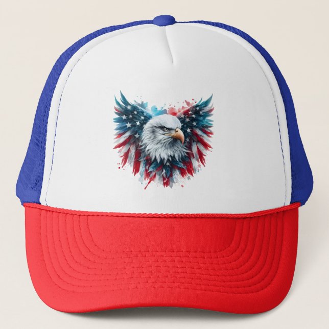 Casquette de camionneur #4 USA (Devant)