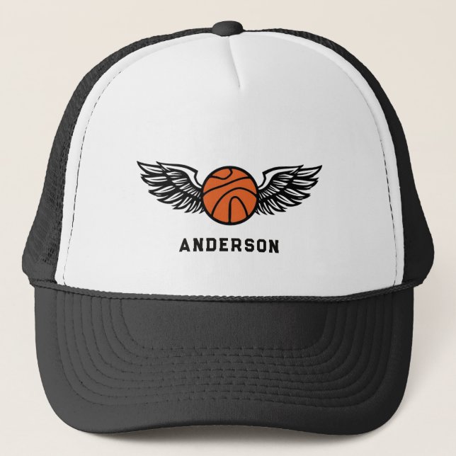Casquette de camionneur à ailes de basket-ball per (Devant)