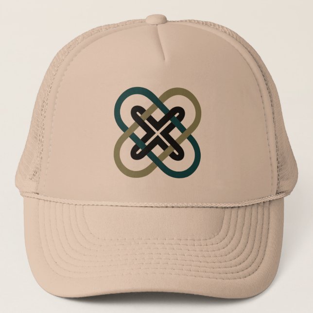 Casquette de camionneur à entrelacs X (Devant)