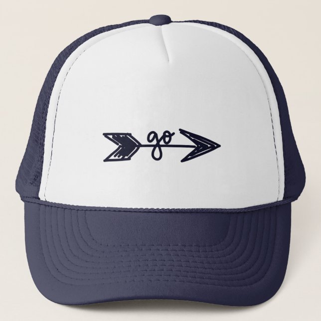 Casquette de camionneur à flèche Go (Devant)