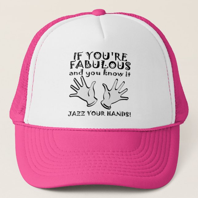 Casquette de camionneur à mains de jazz fabuleuses (Devant)