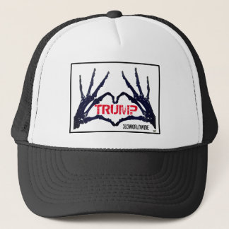 Casquette de camionneur à mains squelettes "TRUMP"