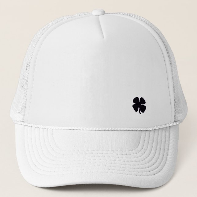 Casquette de camionneur à mousse blanche Black Clo (Devant)