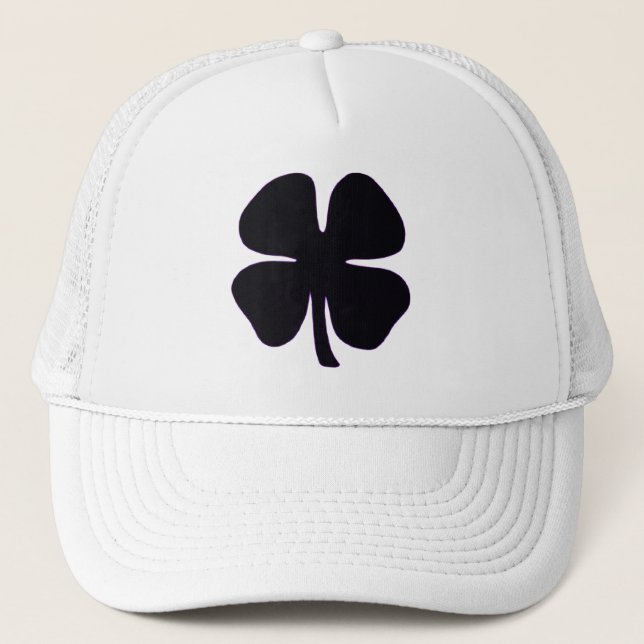 Casquette de camionneur à mousse blanche Black Clo (Devant)