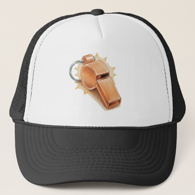 Casquette de camionneur à sifflet orange - basique (Devant)
