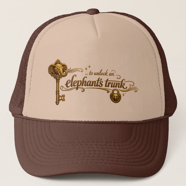 Casquette de camionneur à trompe d'éléphant (Devant)