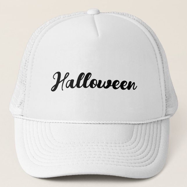 Casquette de camionneur à visière Halloween Superb (Devant)
