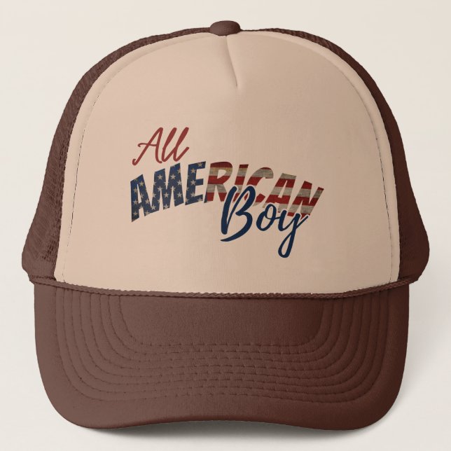 CASQUETTE DE CAMIONNEUR ALL AMERICAN BOY (Devant)