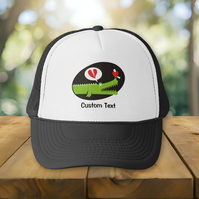 Casquette de camionneur Alligator amoureux (Créateur téléchargé)