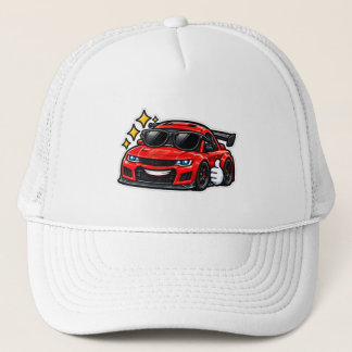 Casquette de camionneur amateur de Funny Car | Red