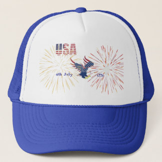 Casquette de camionneur Amérique 4 juillet