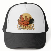 Casquette de camionneur amoureux de poulet