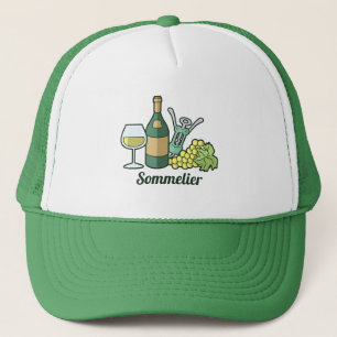 Casquette de camionneur au vin blanc