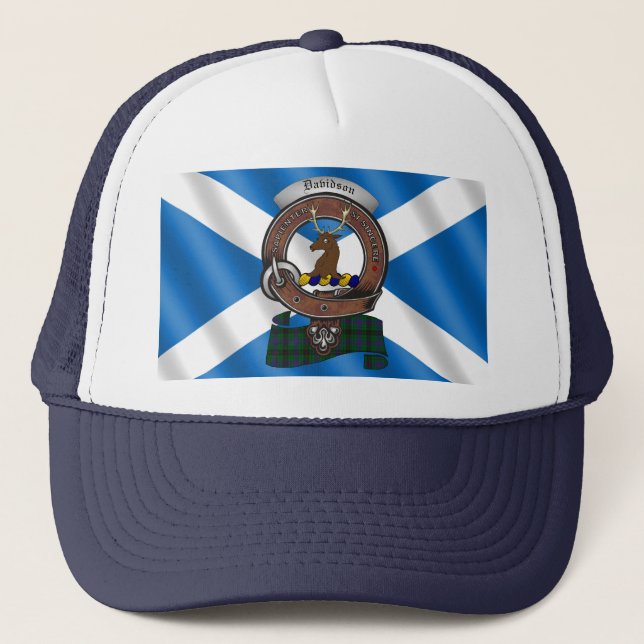 Casquette de camionneur avec badge du clan Davidso (Devant)