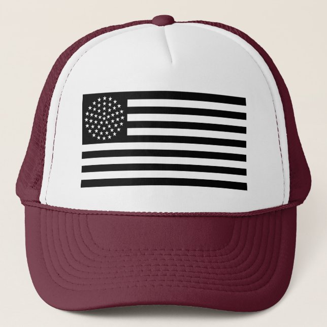 Casquette de camionneur avec drapeau américain 51  (Devant)