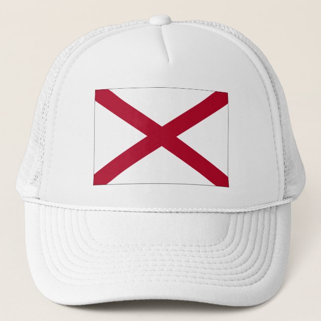Casquette de camionneur avec drapeau de l'Alabama (Devant)