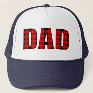 Casquette de camionneur avec motif tartan pour pap