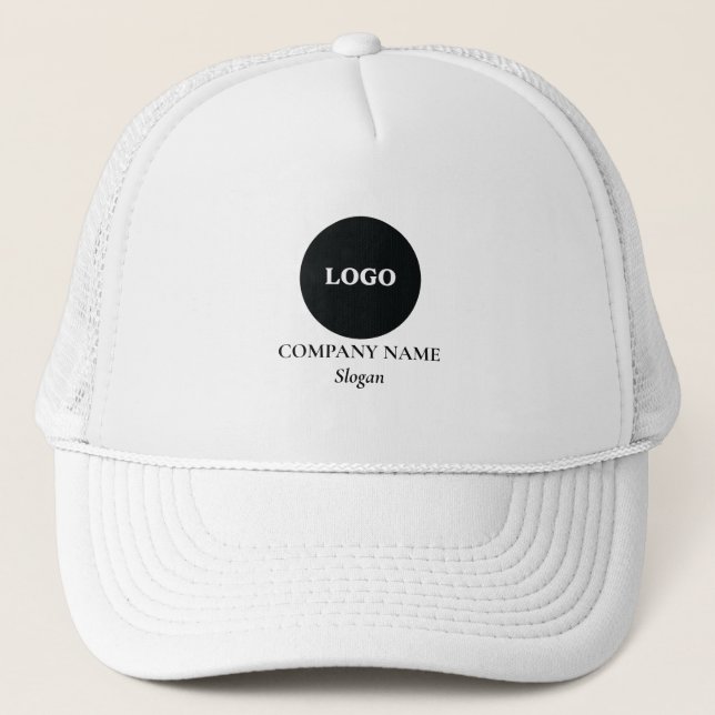 Casquette de camionneur avec nom de logo de sociét (Devant)