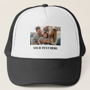 Casquette de camionneur avec texte personnalisé po