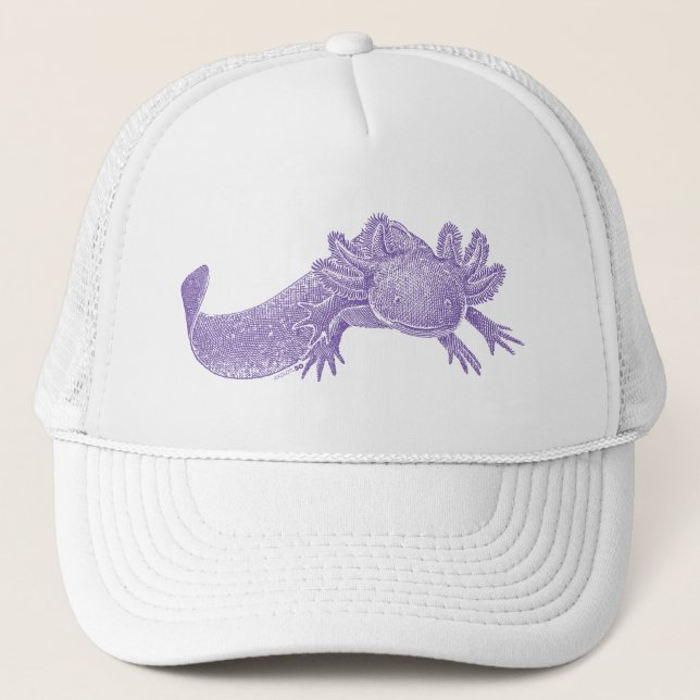 Casquette de camionneur Axolotl - VIOLET (Devant)
