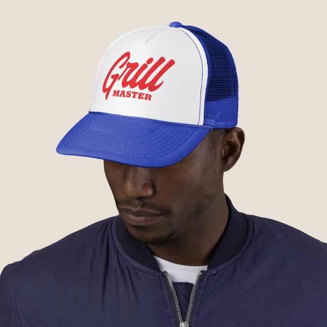 Casquette de camionneur BBQ GrillMaster pour chef  (En situation)