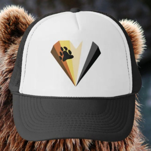 Casquette de camionneur Bear Heart Pride (Créateur téléchargé)