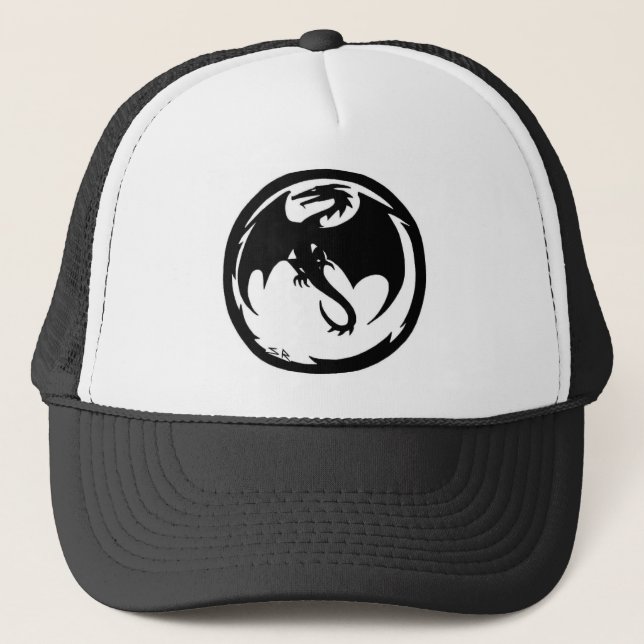 Casquette de camionneur Black Dragon (Devant)