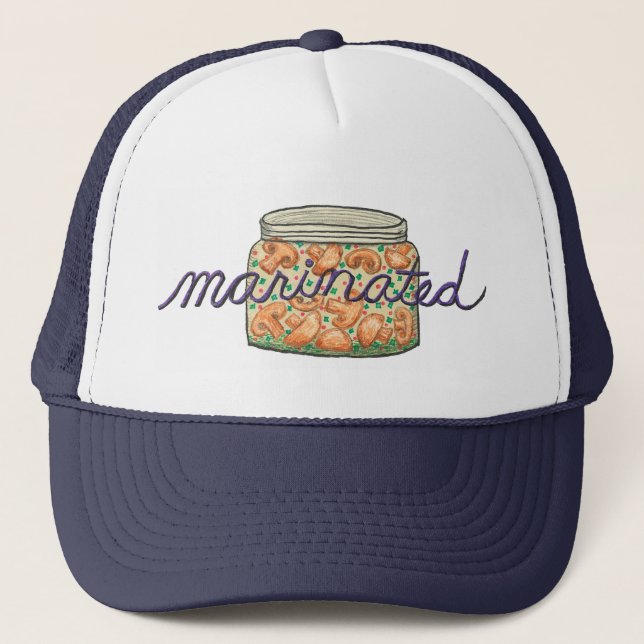 Casquette de camionneur, blanche et noire (Devant)