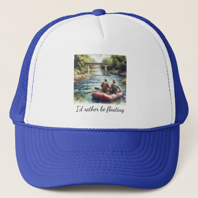 Casquette de camionneur bleue d'aventure de flotta (Devant)