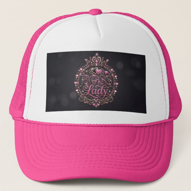 Casquette de camionneur Boss Lady (Devant)