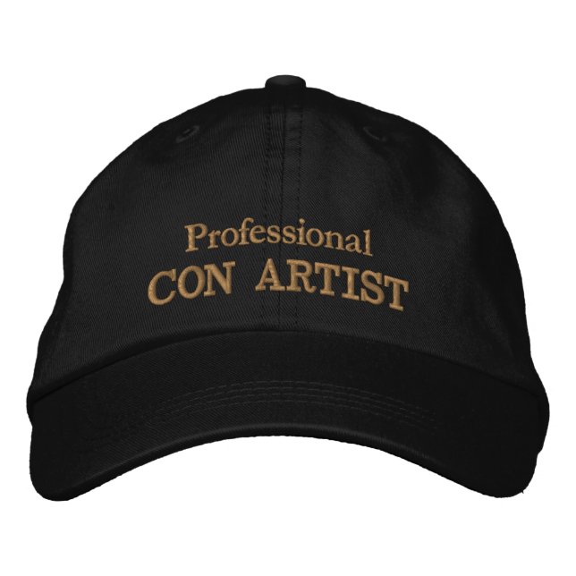 Casquette de camionneur brodée ARTISTE ESCROQUE pr (Devant)