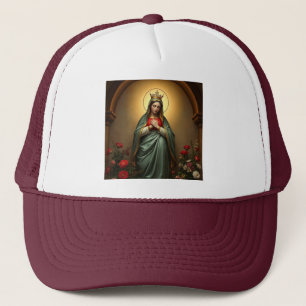 Casquette de camionneur catholique Reine du Ciel