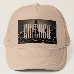 Casquette de camionneur Chicago Skyline