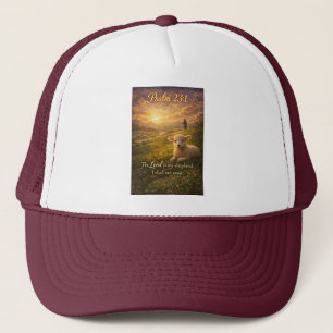 Casquette de camionneur chrétien Psaume 23:1 Agnea
