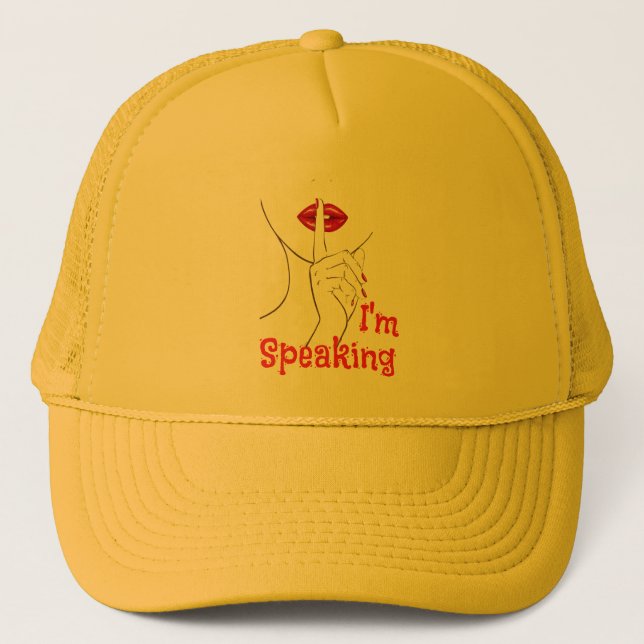 Casquette de camionneur Chut (Devant)