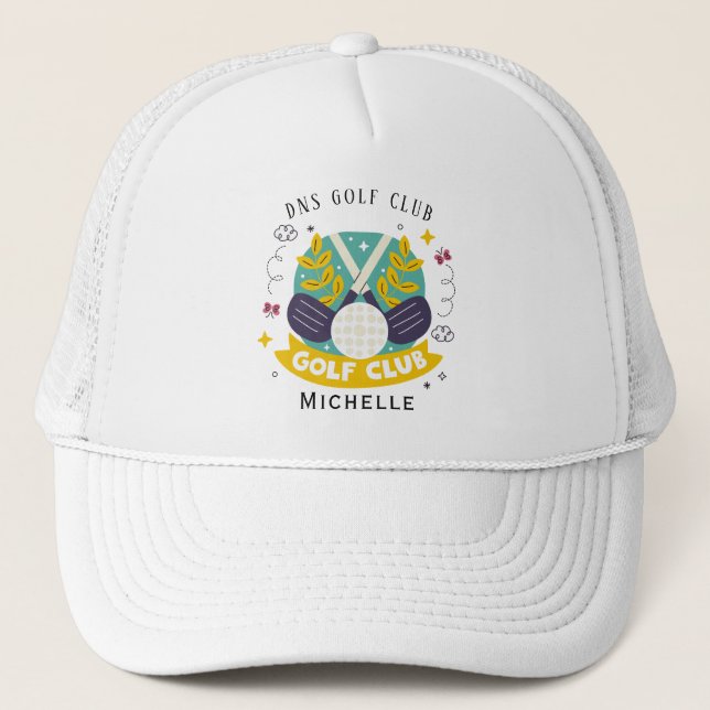 Casquette de camionneur classique avec nom de club (Devant)