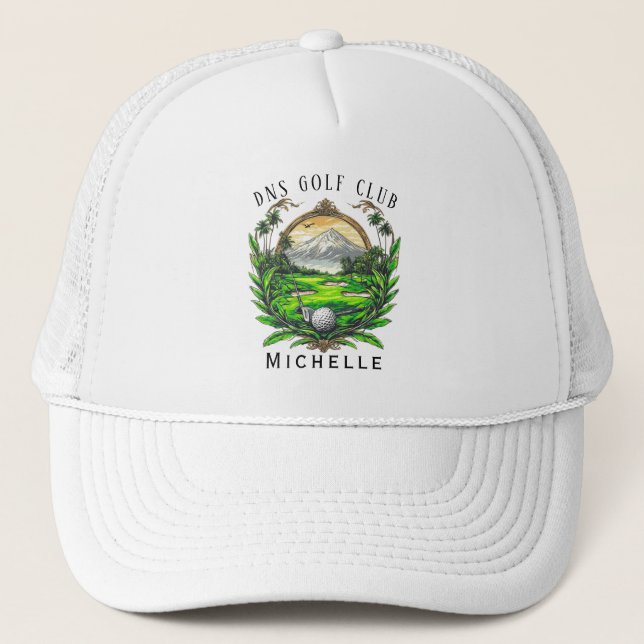 Casquette de camionneur classique avec nom de club (Devant)
