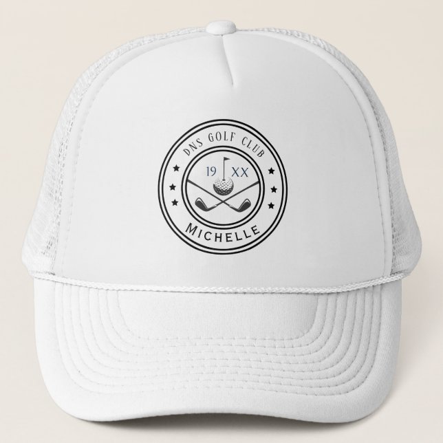 Casquette de camionneur classique avec nom de club (Devant)