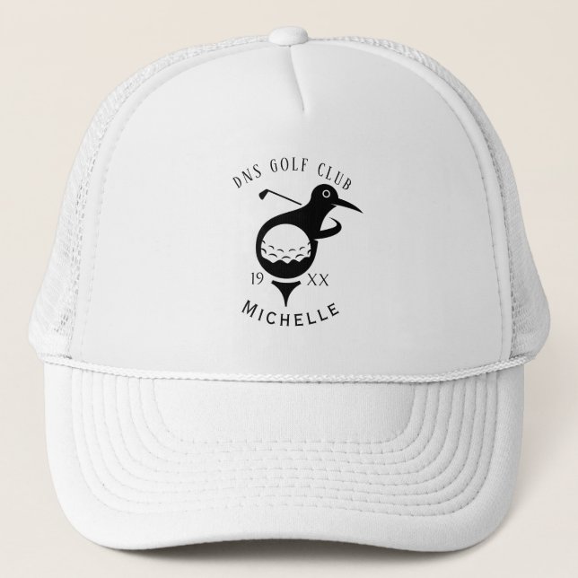 Casquette de camionneur classique avec nom de club (Devant)