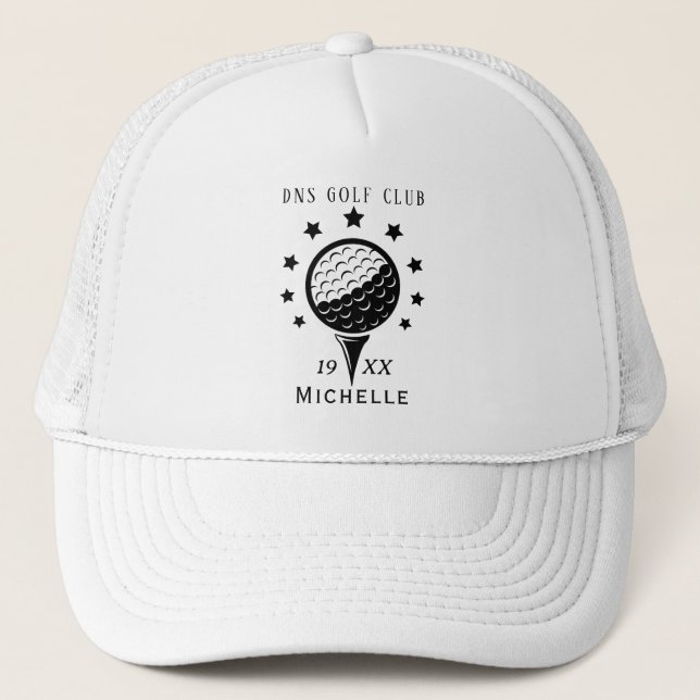 Casquette de camionneur classique avec nom de club (Devant)