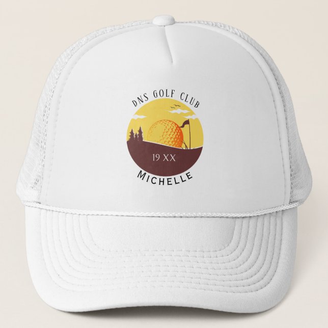 Casquette de camionneur classique avec nom de club (Devant)