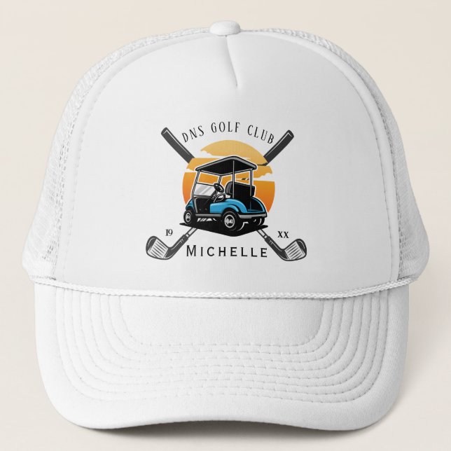 Casquette de camionneur classique avec nom de club (Devant)