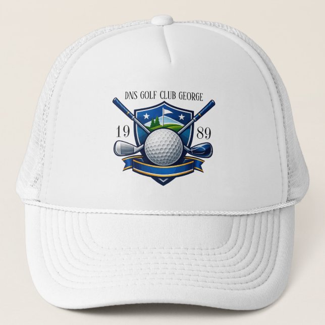 Casquette de camionneur classique avec nom de club (Devant)