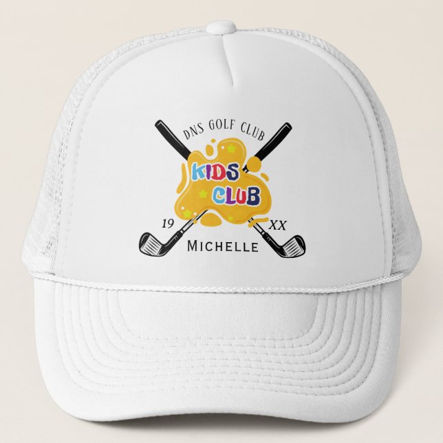 Casquette de camionneur classique avec nom de club (Devant)