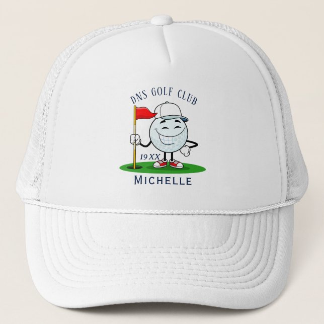Casquette de camionneur classique avec nom de club (Devant)